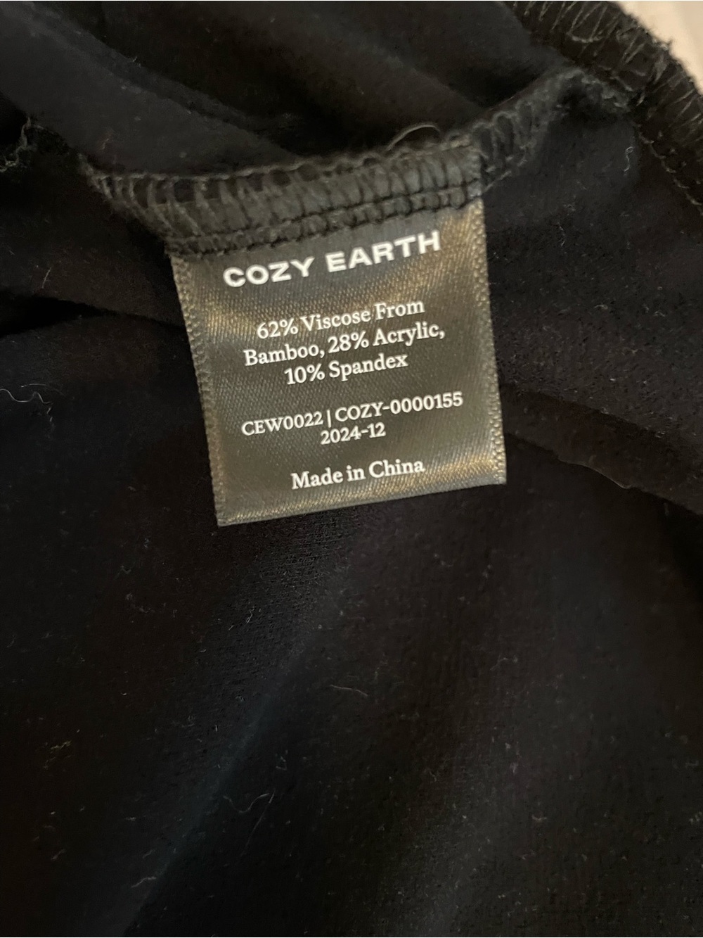 Women's Cozy Earth Brushed Bamboo Black Shorts - Picture 7 of 7